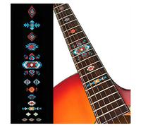 Inlay Sticker Fret Markers for Guitars - Native American Style Ethnic Pattern - Turquoise,F-294NA-TR