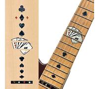Inlay Sticker Fret Markers for Guitars - Playing Cards - Black Pearl