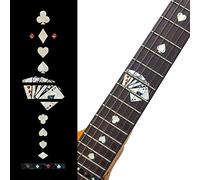 Inlay Sticker Fret Markers for Guitars - Playing Cards - White Pearl,F-020PC-WT