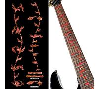 Inlay Sticker Fret Markers for Guitars - Tree Of Life - Abalone Red