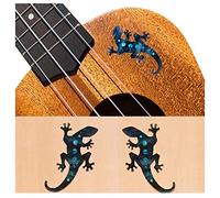 Inlay Stickers for Guitars & Bass - Lizard (L&R Set) - Black Pearl, B-201LZ-BP-LR
