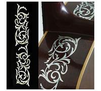 Inlay Stickers for Guitars & Bass - Ornamental Swirl (L&R Set) - WhitePearl, B-166OS-WT