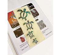 Inlay Stickers for Ukuleles - Honu Family - Abalone Blue