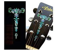 Inlay Stickers H-114GT-MX for Guitar Headstock - Gothic Torch - Abalone Mix