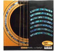 Inlay Stickers RS-244ST-BL Acoustic Guitars - Soundhole Rosette/Purfling - Stripe - Abalone Blue