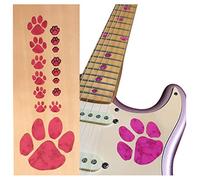 Inlaysticker Fret Markers for Guitars & Bass - Animal Foot Prints - Coral Pink,F-306AP-PK