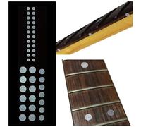 Inlaystickers F-085CD-MT-AZ Fretboard Markers Inlay Stickers Decals for Guitar & Bass - Custom Dots Set - Metallic