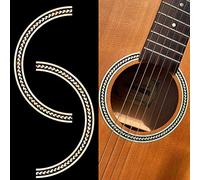 Inlaystickers for Acoustic Guitars - Soundhole Rosette/Purfling - Herringbone RS-243HE