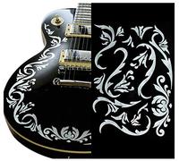 Inlaystickers for Guitars & Bass - Bob Weir's Cowboy Fancy Vines - White Pearl, B-171CF-WT
