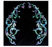 Inlaystickers for Guitars & Bass - Gothic Line/DS (L&R Set) - Abalone Mix B-163DSM-LR