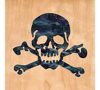 Inlaystickers for Guitars & Bass - Skull - Black Pearl