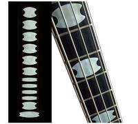 Inlaystickers Fret Markers for Bass - Oval Crown Blocks - White Pearl FB-298OC-WT