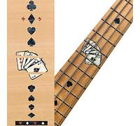 Inlaystickers Fret Markers for Bass - Playing Cards - Black Pearl