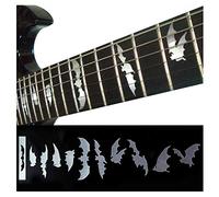 Inlaystickers Fret Markers for Guitars & Bass - Bat Wings - Metallic, F-021BW-MT