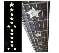 Inlaystickers Fret Markers for Guitars & Bass - Everly Brothers Stars - White Pearl F-093EB-WT