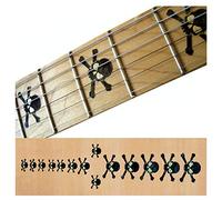 Inlaystickers Fret Markers for Guitars & Bass - Skulls - Black Pearl