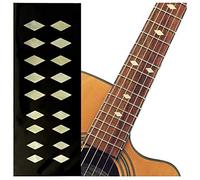 Inlaystickers Fret Markers for Guitars, Bass & Ukuleles - Traditional Diamonds - Aged White Pearl F-307DD-AWP