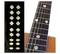 Inlaystickers Fret Markers for Guitars, Bass & Ukuleles - Traditional Snowflakes - Aged White Pearl