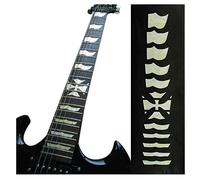 Inlaystickers Fret Markers for Guitars - James Hetfield Iron Cross, F-073HC-WT