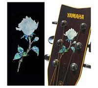 Inlaystickers Inlay Sticker for Guitar Headstock - Single Rose H-120SR