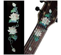 Inlaystickers Inlay Stickers Decals for Acoustic Guitars Head & Neck - Water Lilies F-325WL