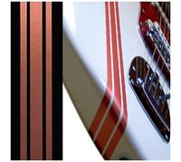 Inlaystickers Racing Stripes/Competition Lines Sticker for Guitars & Bass - Champagne Red,CR-207-RD