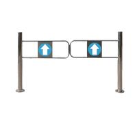 inless Steel 1-Way Door for Market Entrance/Exit, Automatic Closure Device for Aisles and Stores, 180x100cm Securi Solut