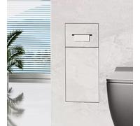 inless Steel 2-in-1 Wall-Mounted Toilet Paper Holder with Integrated Trash Bin F-Mount Design for Bathroom Space-Saving and Functal Accessory