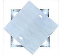 inless Steel Drain Cover 201 Customizable Fast-Drain Sewer Lid with Pull Hole 30x30cm Square F Mount Grate for Septic Tank and Pit.