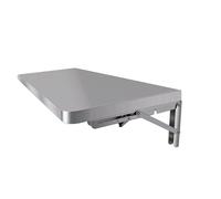 inless Steel Folding Wall-Mounted Table, Space-Saving Drop-Down Design for Home Offices, Kitchens, Gas, and Basements (19.7x15.7in)