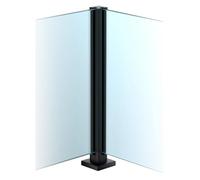 inless Steel ir Railing Post - s Railing with Rubber Seals il Mounting Indoor/Outdoor Use 105cm Black Corner Post for Modern Design