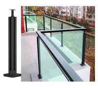 inless Steel Railing Systems for Indoor & Outdoor Use - 70cm Balustrade with Black Corner Post for Enhanced Safe & Sle - & Modern Design