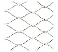 inless Steel Rope Netting - Garden Anti-Fall Mesh, 2mm Wire Diameter, 5cm/6cm/8cm Hole Size, Protective Fence Net (0.8x10m/2.6x32.8ft)