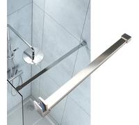 inless Steel Shower Support Rod - Fixed bilizer for s Shower Panels 1300mm (51-3/16") - Secure Your Shower Enclosure with Silver Design