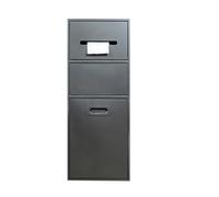 inless Steel Shower with Removable Door & Trash Bin Customizable Bathroom Sto Next to Toilet Gray 30 x 67 cm Ideal for Par & Public Restrooms