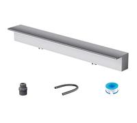 inless Steel Waterfall Spillway72 to 12" Wide Garden Fountain Fish Pond Deck & Pool Water Feature Embedded Mounting Accessories for Stunning Water Displays