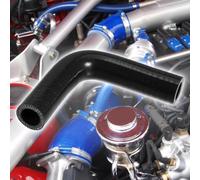 Inlet Air Pipe 1 Set 19mm-102mm 90 Degree Elbow Engine Silicone Hose for Car Intercooler Intake Piping W/ 2 Pcs Clamps Intake Hose Pipe Fits(95mm)