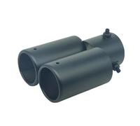 Inlet Dual Twin Tip Racing Exhaust Pipe Car Dual Exhaust Muffler Tip Round Stainless Steel Pipe Chrome Tail Pipe