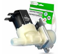Inlet Valve for Washing Machine with 1 Outlet at an Angle of 180° has the Original Code 481981728265 481981729013 for Whirlpool 90422130 for Candy - MADE IN EU - Warranty 5 Years - ONIX TECH