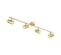 Luminosa Lighting Luminosa Harvey 4 Light Ceiling Spotlight Bar Satin Brass