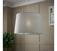 Inlight Lewell Duck Egg Linen Effect Contemporary Cylinder Light Shade (D)40Cm