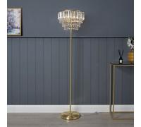 Inlight Sobra Satin Brass Effect 3 Lights Led Floor Lamp