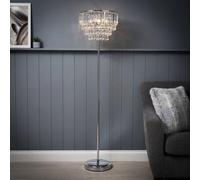 Inlight Sobra Satin Chrome Effect 3 Lights Led Floor Lamp