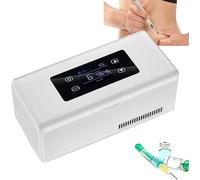 InLiMa GYJ Mini Fridge Medicine Refrigerator, Portable Reefer Constant Temperature Refrigerated Box with Battery- for Car/Travel/Home HY (Color : 2battery)