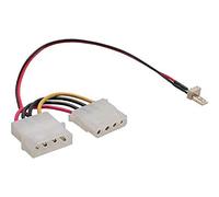 InLine 0.15m 3 Pin Fan to 4 Pin Power Supply Fan Adapter Cable