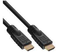 InLine® 1.5m 19 Pin Male to Male Golden Contacts HDMI Cable - Black