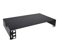Inline 10101B 10 Inch Mini Rack for Wall Mounting with 1U, Sturdy Bracket for Network Components Made of Metal, Powder-Coated, Black, 15.2 cm