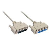InLine 11424M Serial Extension Cable 25-Pin Male/Female Moulded 1:1 Configurated 3 m