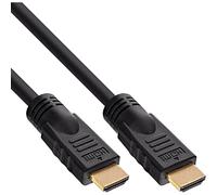 InLine® 15m 19 Pin Male to Male Golden Contacts HDMI Cable - Black