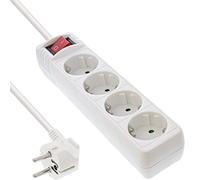 InLine 16441G 4AC outlet(s) 1.5 m White power extension